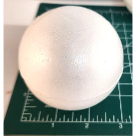 Smooth Foam Balls Craft Supplies 2.9 Inch 4-Pack - Picture 2 of 4